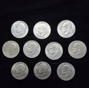 1978 Eisenhower "Ike" Dollar Coins (LOT OF 10)